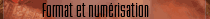 Format et numrisation